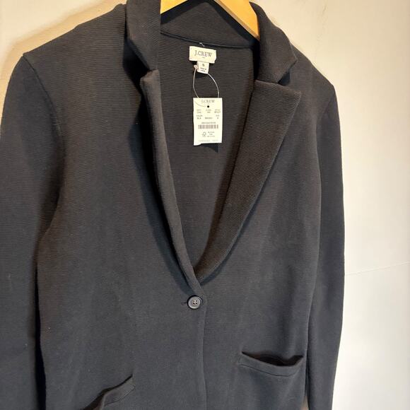 J. Crew Factory NWT Black Schoolboy Sweater Blazer - size Small - Picture 2 of 5